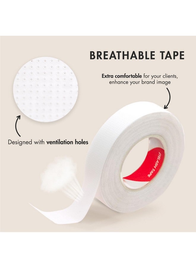 Embagol 13 Rolls Lash Tape Micropore Breathable Eyelash Tape For Eyelash Extensions To Secure Eye Patches And Lift Eyelid(2 Sizes: 0.16In And 0.47In, 13 Rolls) - Image 2