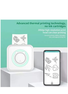 Joyelink Portable Wireless Printer Mini Pocket Bluetooth Thermal Printers with 13 Rolls Printing Paper Compatible with Android iOS Smartphone for Label Receipt Photo Notes and Memos  - Image 5