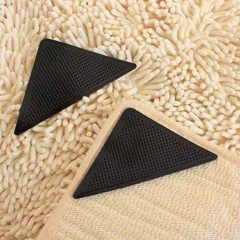 4pcs Carpet Fixing Stickers Anti Curling Pads Carpet Tape for Hardwood Floors - Image 3