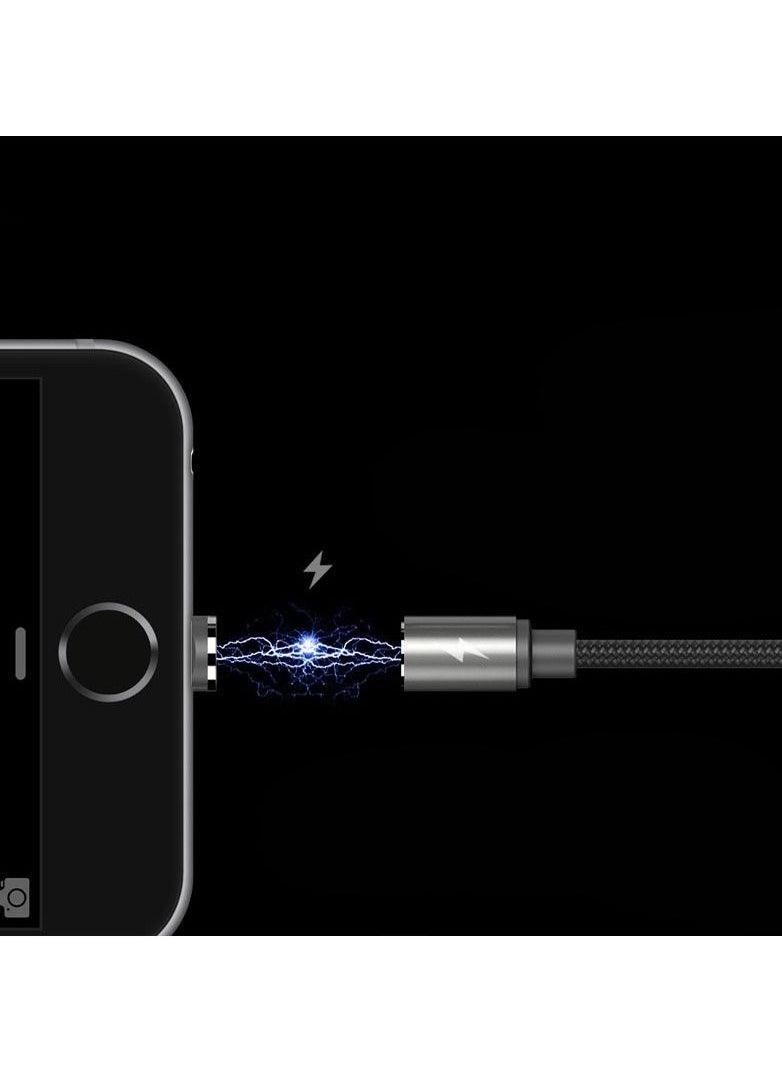REMAX - Rc-095I Magnetic Data Cable Gravity Series 1.5A For Iphone Black - Image 1