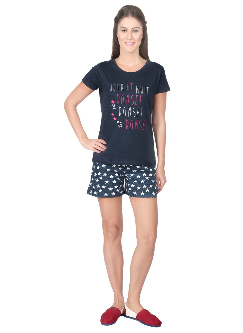 Soko Mesh Women Sleepwear Set, Blue  - Image 1