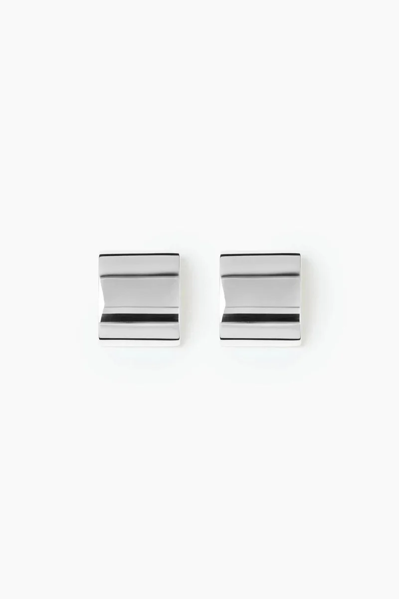 LIE STUDIO Petite Lustrous Angular Drop Earrings