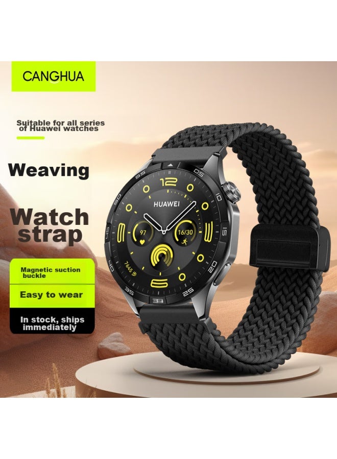 Canghua Compatible With Huawei Watch Straps, Breathable Nylon Woven Magnetic Strap For Huawei Watch Gt5/4/4pro/3/gt5pro/gt4/gt3/gt3pro/gt2pro - Image 1