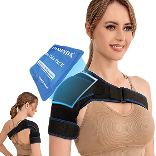 VISKONDA Shoulder Brace Sling Immobilizer and Compression SleeveRotator Cuff Injury Supports for AC Joint Pain ReliefArm StabilityTearBursitisSwellingTendonitisfor Men and Women Small