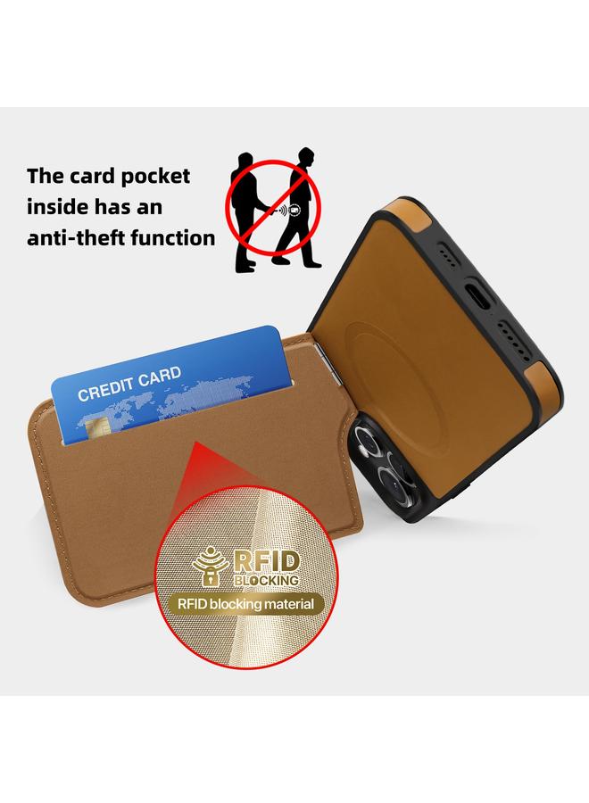 Zaboon Case For iPhone 12 Down Jacket Card Bag Holder MagSafe Phone Case - Image 3