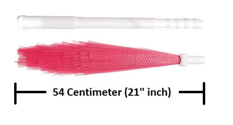 Ephemeral RESH Plastic Broom Fiber Wet and Dry Broom Ideal for Floor Cleaning Adjustable BroomFolding BroomTraveling BroomRandomColor - Image 4