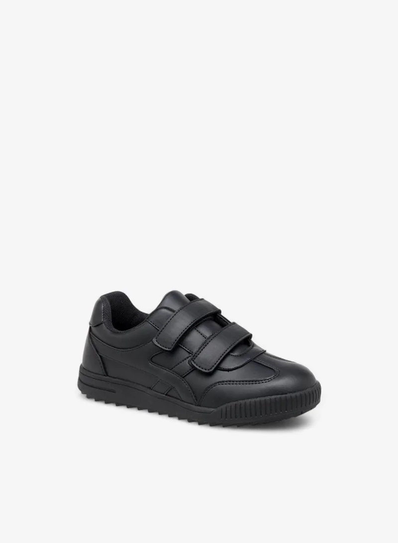 LBL by Shoexpress Boys Panelled School Shoes with Hook and Loop Closure