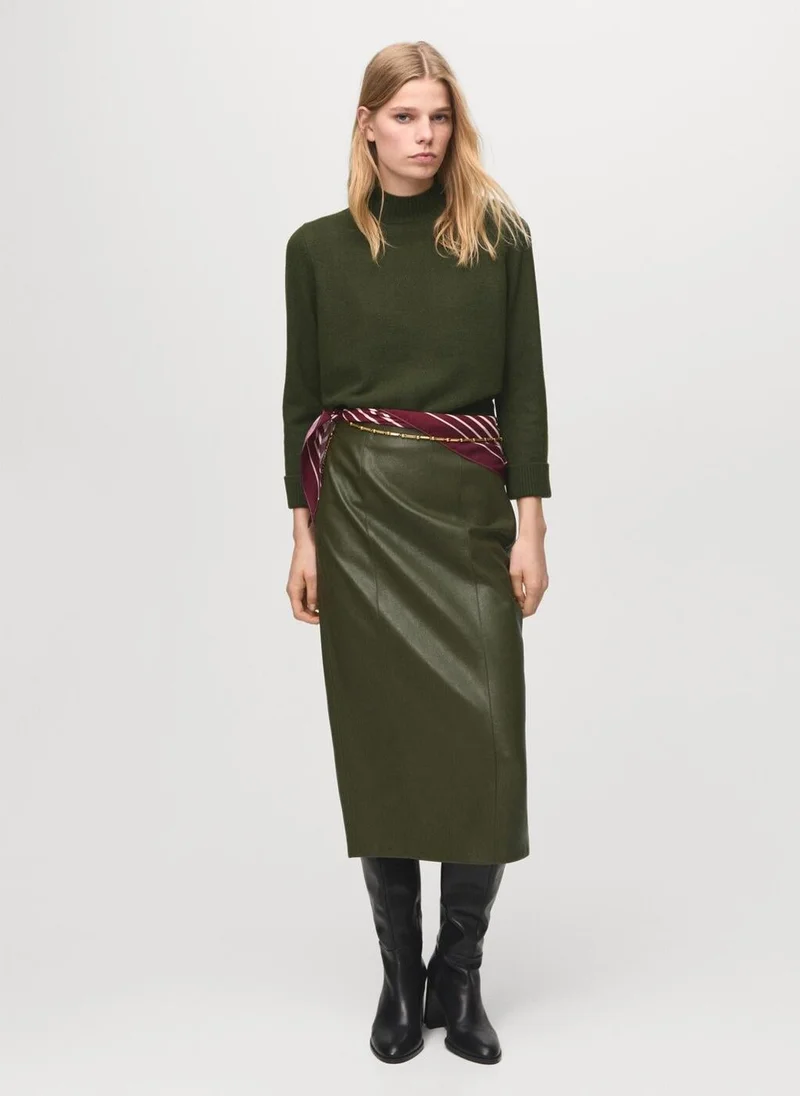 Mango  Perkins-neck sweater with button for Women | Best Price UAE