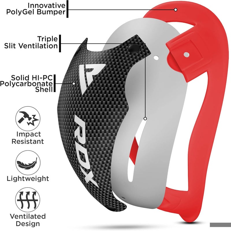 Rdx كوب الحماية للمنطقة الحساسة لفنون القتال المختلطة، الملاكمة، التدريب ومواي تاي، درع واقي مع فتحات تهوية ثلاثية لتدفق الهواء، يستخدم للرجال في الكيك بوكسينغ، الجوجيتسو البرازيلية، الكاراتيه، فنون القتال، التايكوندو، والمبارزات. - Image 4
