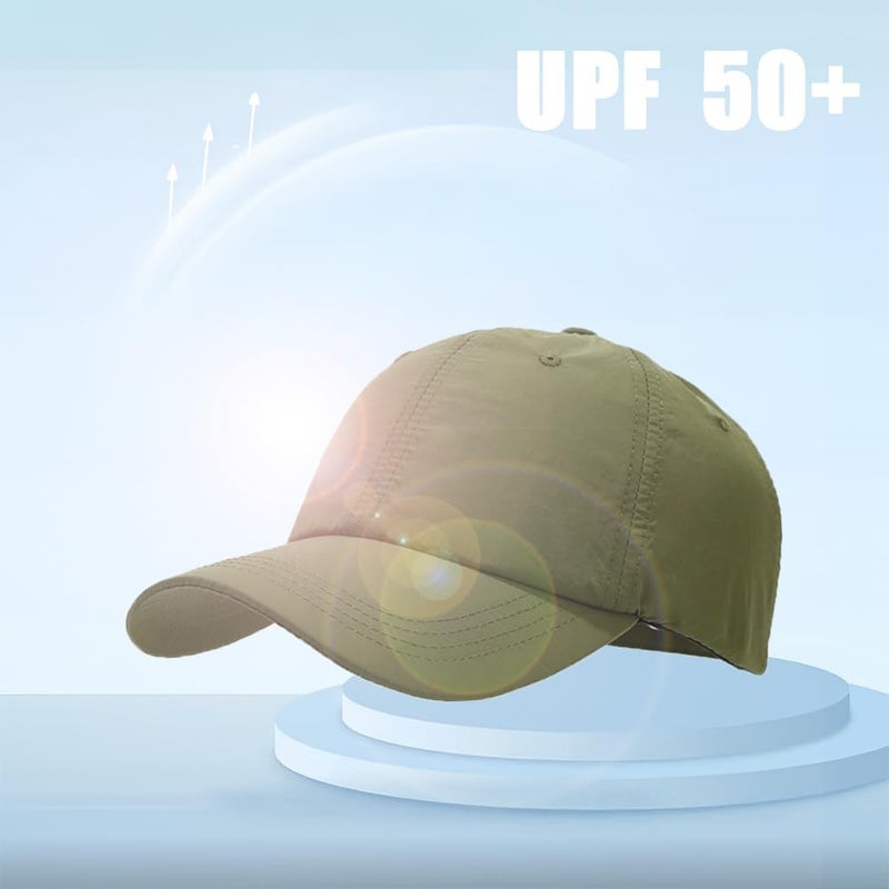 Ptduabenlu Waterproof Baseball Cap Breathable UPF50+ Caps for Men Women Outdoor Sport Adjustable Rain Quick Dry Hat Black - Image 2