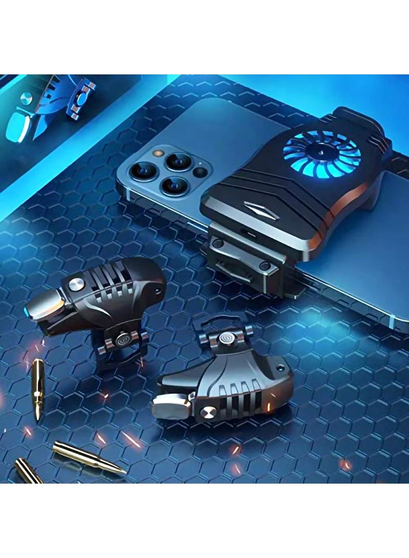 Zikra Phone Cooler For Gaming, Gaming Controller Joystick Accessory for SmartPhone, Niversal Mobile Phone Game Cooler System Cooling Fan Gamepad Radiator - Image 3