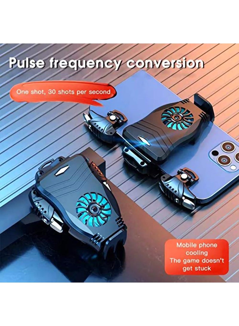 Zikra Phone Cooler For Gaming, Gaming Controller Joystick Accessory for SmartPhone, Niversal Mobile Phone Game Cooler System Cooling Fan Gamepad Radiator - Image 4