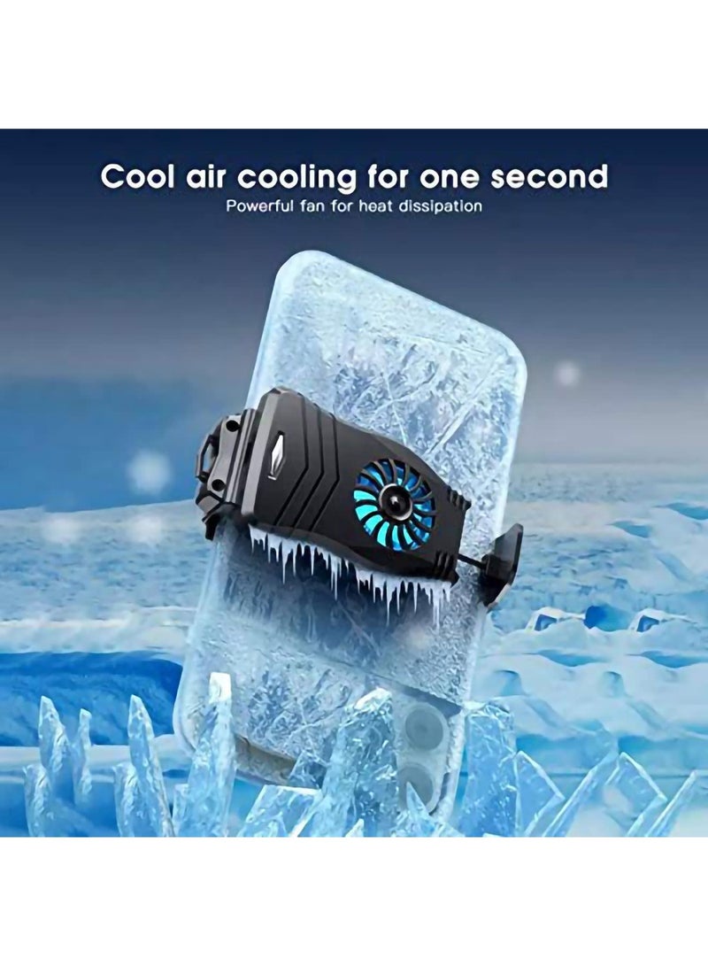 Zikra Phone Cooler For Gaming, Gaming Controller Joystick Accessory for SmartPhone, Niversal Mobile Phone Game Cooler System Cooling Fan Gamepad Radiator - Image 5