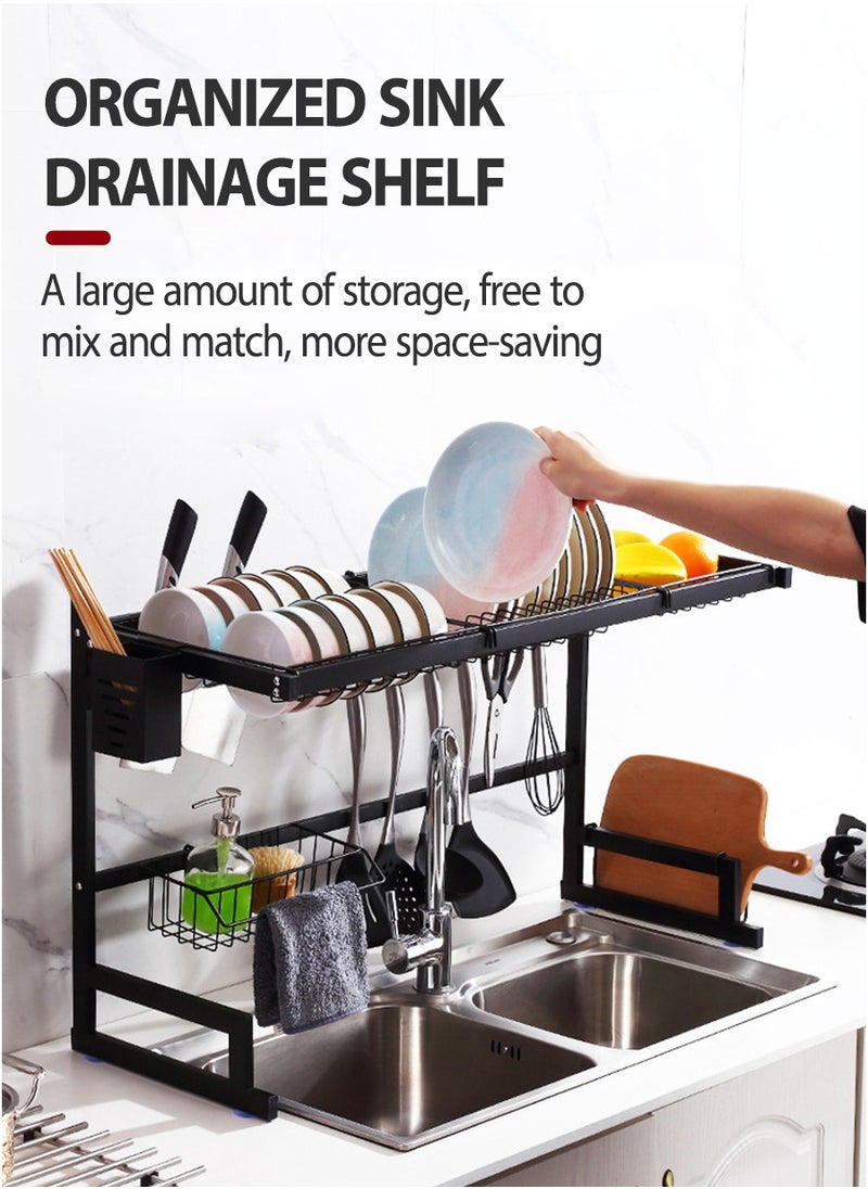 Drainer Rack, Kitchen Organizer, Above Sink Dish Drying Rack, Kitchen Multifunctional Counter Storage Rack, Drainer Organizer with Utensil Rack Drainer Board Cutting Board Holder Rack Stainless Steel - pzsku/Z9EA11675A178E124A3E5Z/45/_/1723228949/fa7a1a98-42b2-409e-9969-48d212d26e24