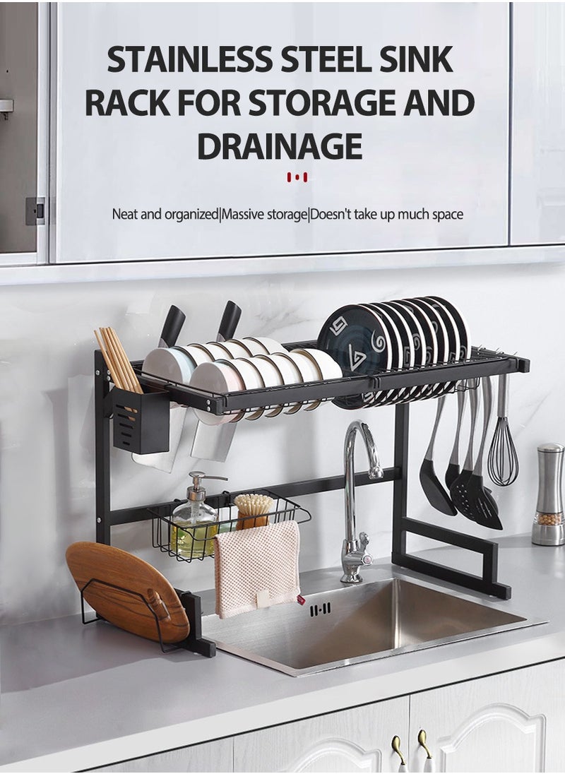 Drainer Rack, Kitchen Organizer, Above Sink Dish Drying Rack, Kitchen Multifunctional Counter Storage Rack, Drainer Organizer with Utensil Rack Drainer Board Cutting Board Holder Rack Stainless Steel - pzsku/Z9EA11675A178E124A3E5Z/45/_/1723228949/fbc1dc3e-a752-4399-b95c-117f84c02254