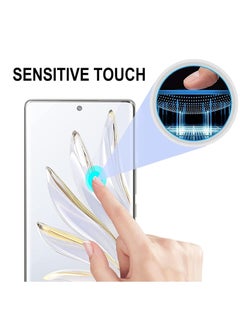 RINCO 2Pcs Screen Protector for Honor 80/80E/70/60/60E (6.67"), High Sensitivity Soft TPU Hydrogel Protective Film (Not Tempered Glass)  - Image 2