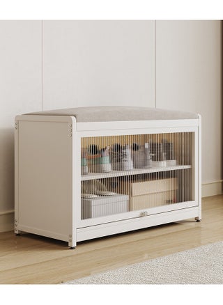 Shoe Rack Bench, Home Doorway Stool Shoe Cabinet, With Soft Upholstered Cushion, Transparent Door,Small Household Can Storage Shoe Shelf - pzsku/Z9EA128DC862895C73879Z/45/_/1719565644/501dac0a-5916-4076-9ff9-764047ee3815