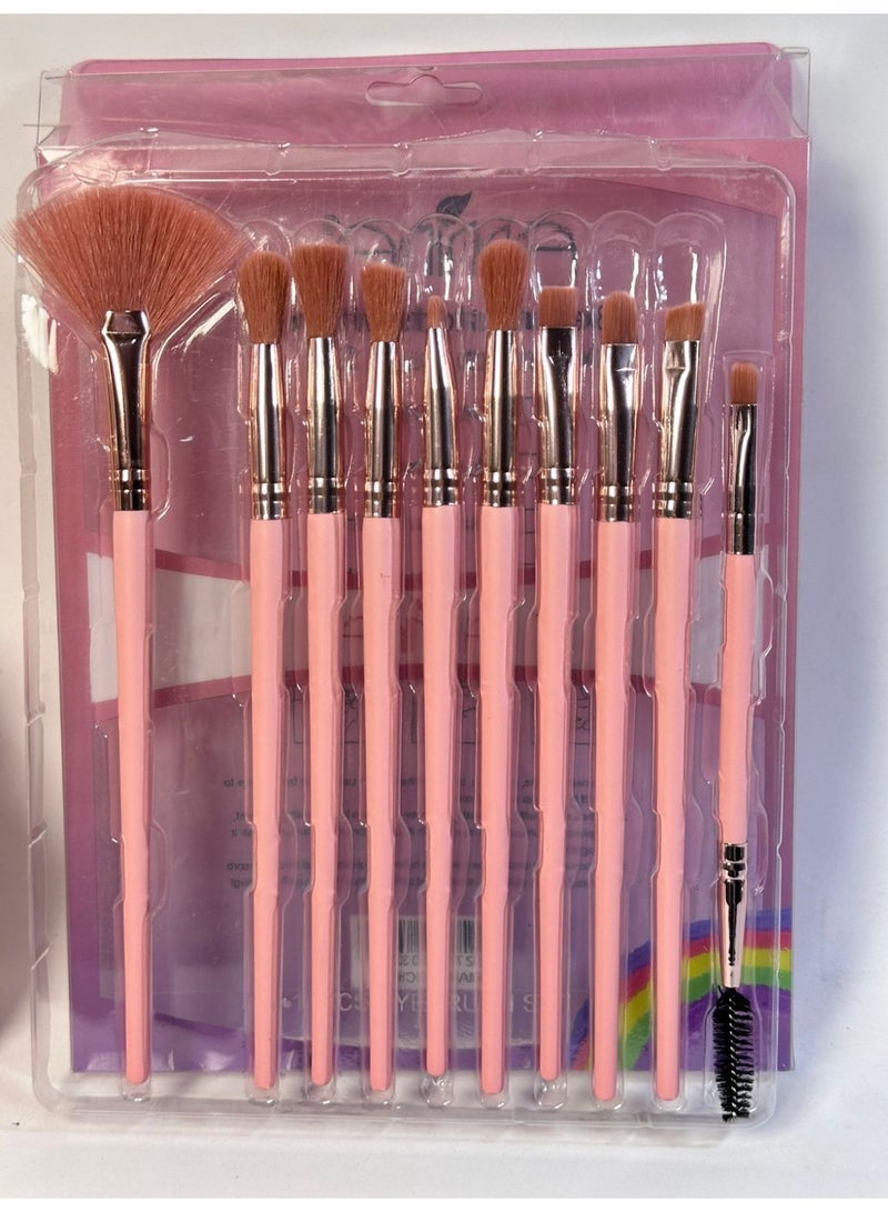 maya accessories High Quality Assurance Makeup Brush Set 10PCS may vary color - Image 2