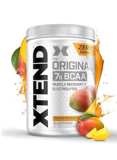 SCIVATION XTEND Original BCAA Mango Madness – 7g BCAA for Muscle Recovery & Electrolytes (30 Servings, Zero Sugar)  - Image 2