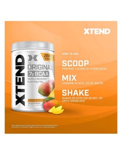 SCIVATION XTEND Original BCAA Mango Madness – 7g BCAA for Muscle Recovery & Electrolytes (30 Servings, Zero Sugar)  - Image 5