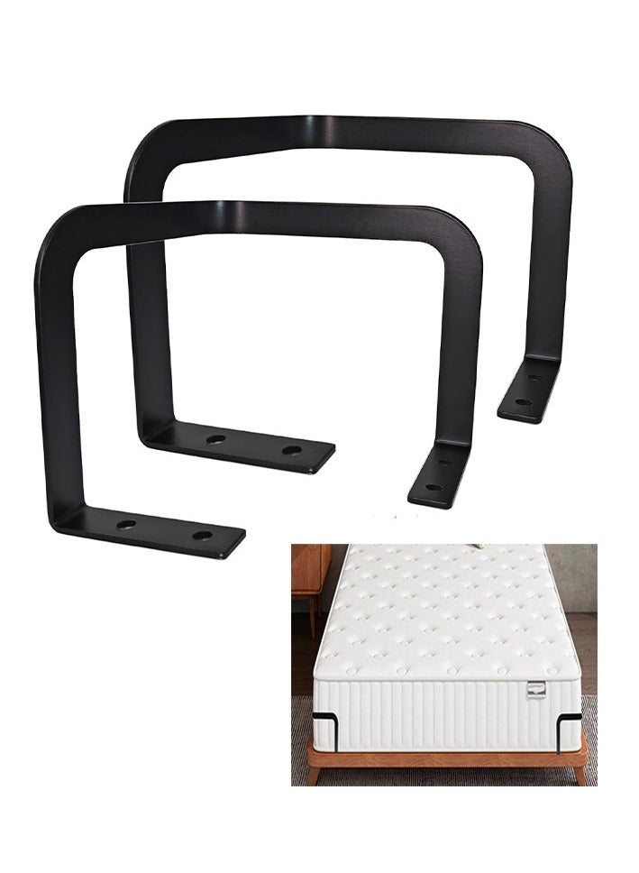 Generic 2 - Piece Set of Bed - corner Mattress Fixing Rod Brackets and Mattress Anti - slip Stopping Kits. Made of metal, it's sturdy and durable, effectively preventing the mattress from slipping and stabilizing it easily. - Image 1