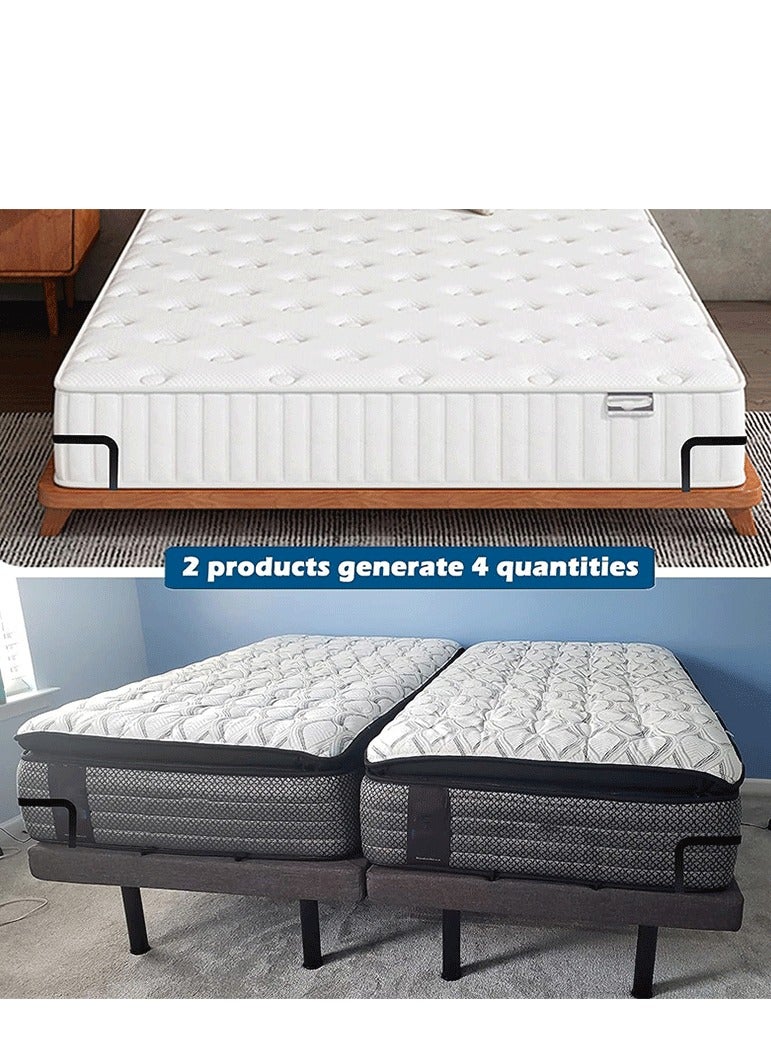 Generic 2 - Piece Set of Bed - corner Mattress Fixing Rod Brackets and Mattress Anti - slip Stopping Kits. Made of metal, it's sturdy and durable, effectively preventing the mattress from slipping and stabilizing it easily. - Image 5