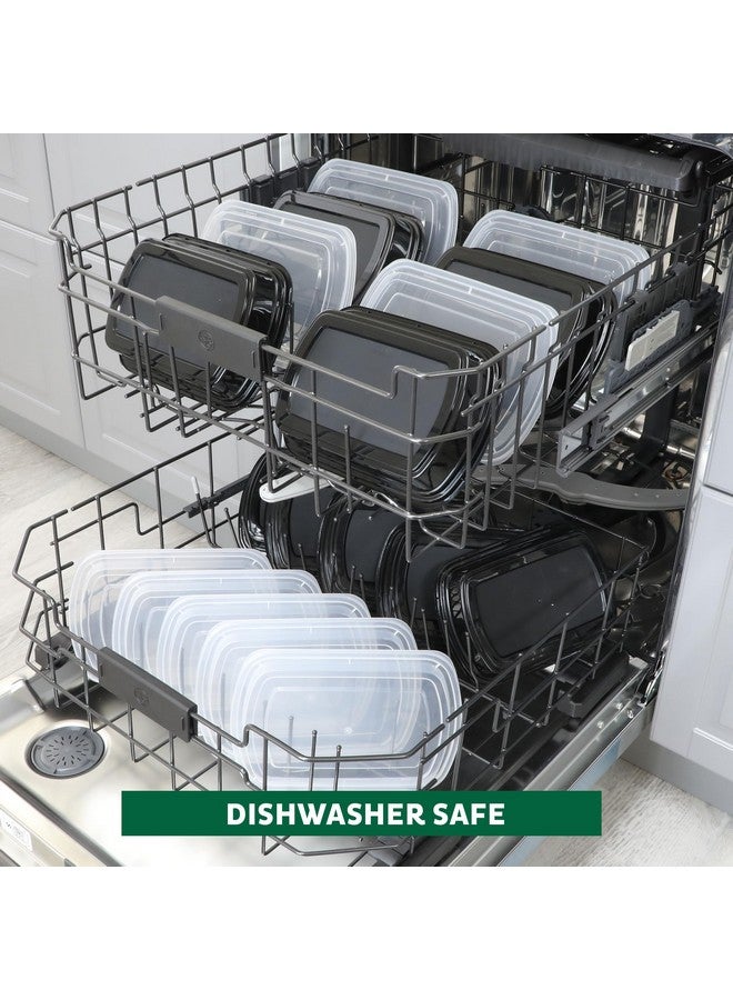 Freshware Meal Prep Containers [50 Pack] 1 Compartment with Lids, Food Storage Containers, Bento Box, BPA Free, Stackable, Microwave/Dishwasher/Freezer Safe (32 oz) - Image 4