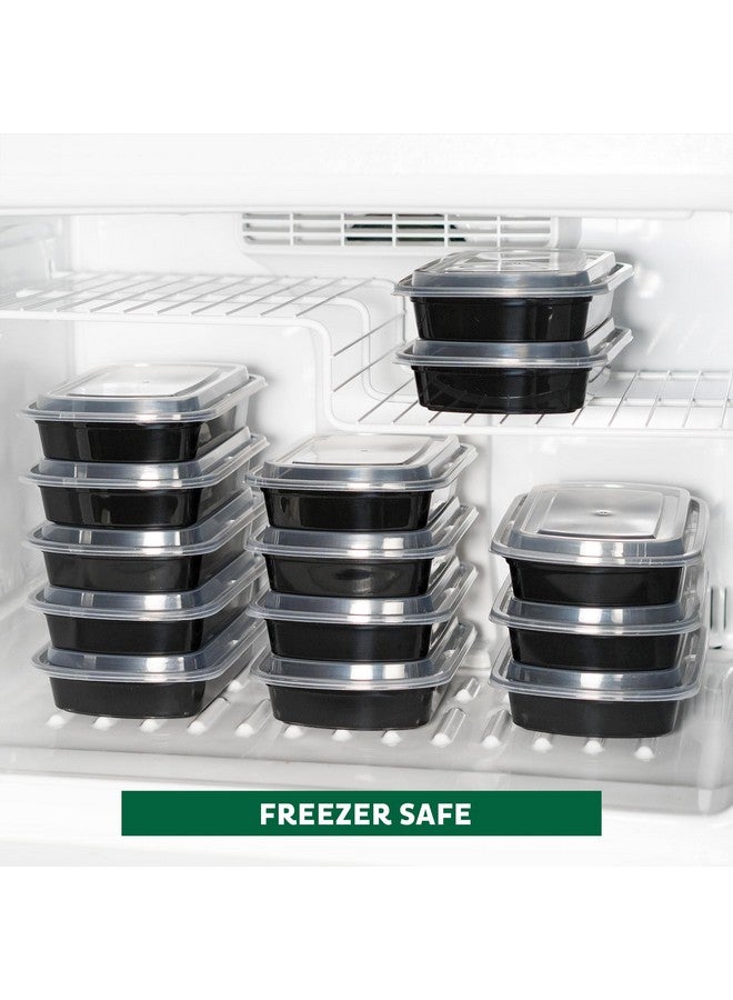 Freshware Meal Prep Containers [50 Pack] 1 Compartment with Lids, Food Storage Containers, Bento Box, BPA Free, Stackable, Microwave/Dishwasher/Freezer Safe (32 oz) - Image 5