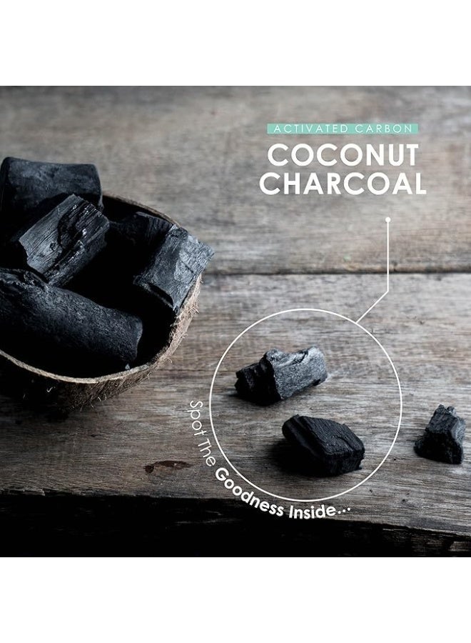 الفحم العضوي من جوز الهند 2000 مجم – يدعم إزالة السموم وصحة الجهاز الهضمي، صنع في المملكة المتحدة، 60 كبسولة - Image 2