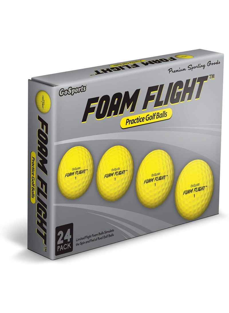 GoSports GoSports Foam Flight Practice Golf Balls  Choose White or Yellow  Pack of 24 Limited Flight Training Balls  - Image 5