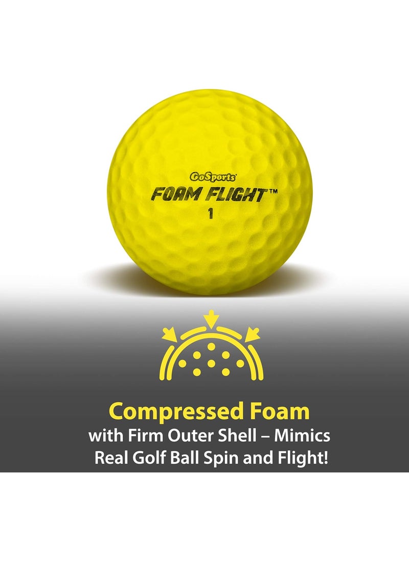 GoSports GoSports Foam Flight Practice Golf Balls  Choose White or Yellow  Pack of 24 Limited Flight Training Balls  - Image 4