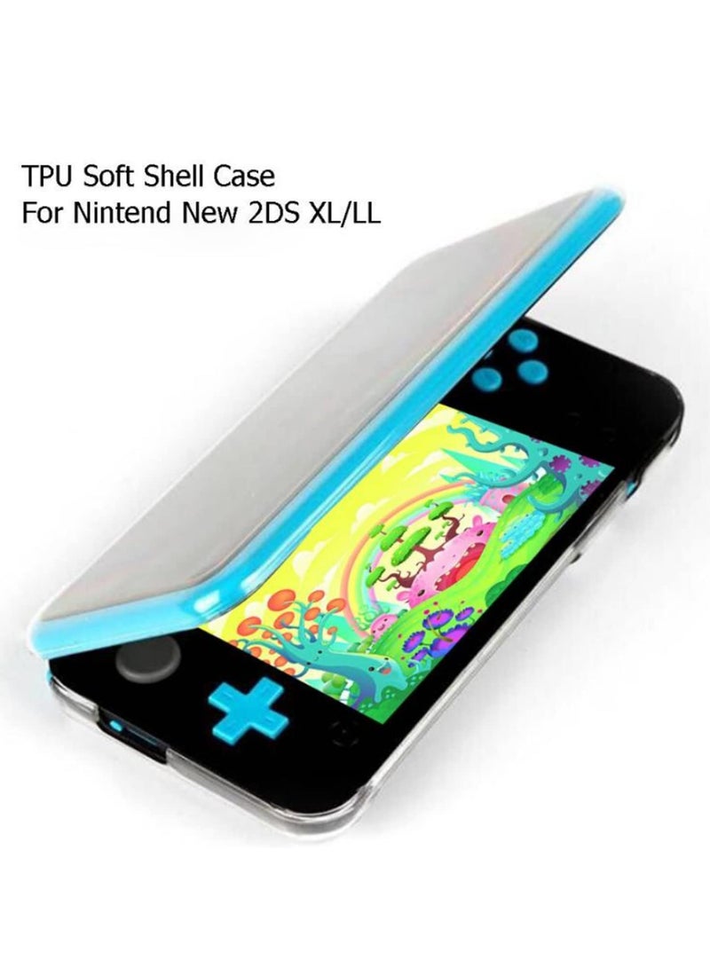 1 قطعة غطاء حماية مرن شفاف من TPU لجهاز نينتندو نيو 2DS XL/LL - واقي متين ضد الصدمات مع حماية كاملة للجسم - Image 5