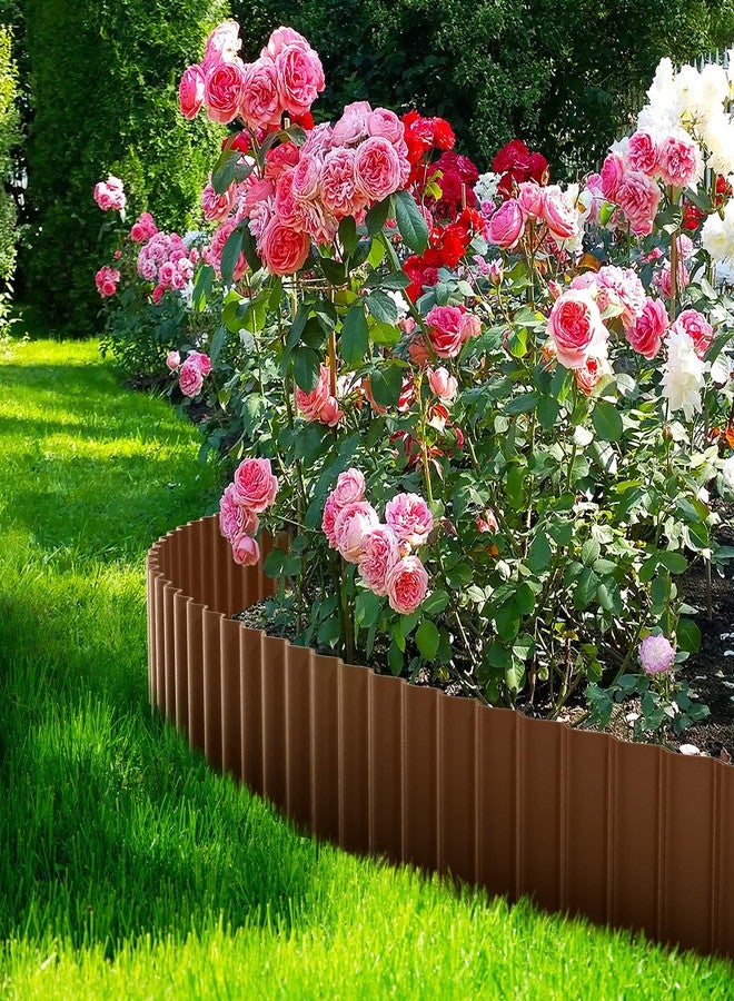 LAVEVE Corrugated Metal Garden Border, 6" x 40' Landscape Edging for Lawn, Flower Bed, Gardens Fence, Paver Edges (Coffee) - Image 5