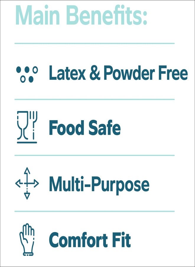 Comfy Package [500 Count Disposable Poly Plastic Gloves for Cooking, Food Prep, and Food Service, Latex & Powder Free - One Size Fits Most - Image 4