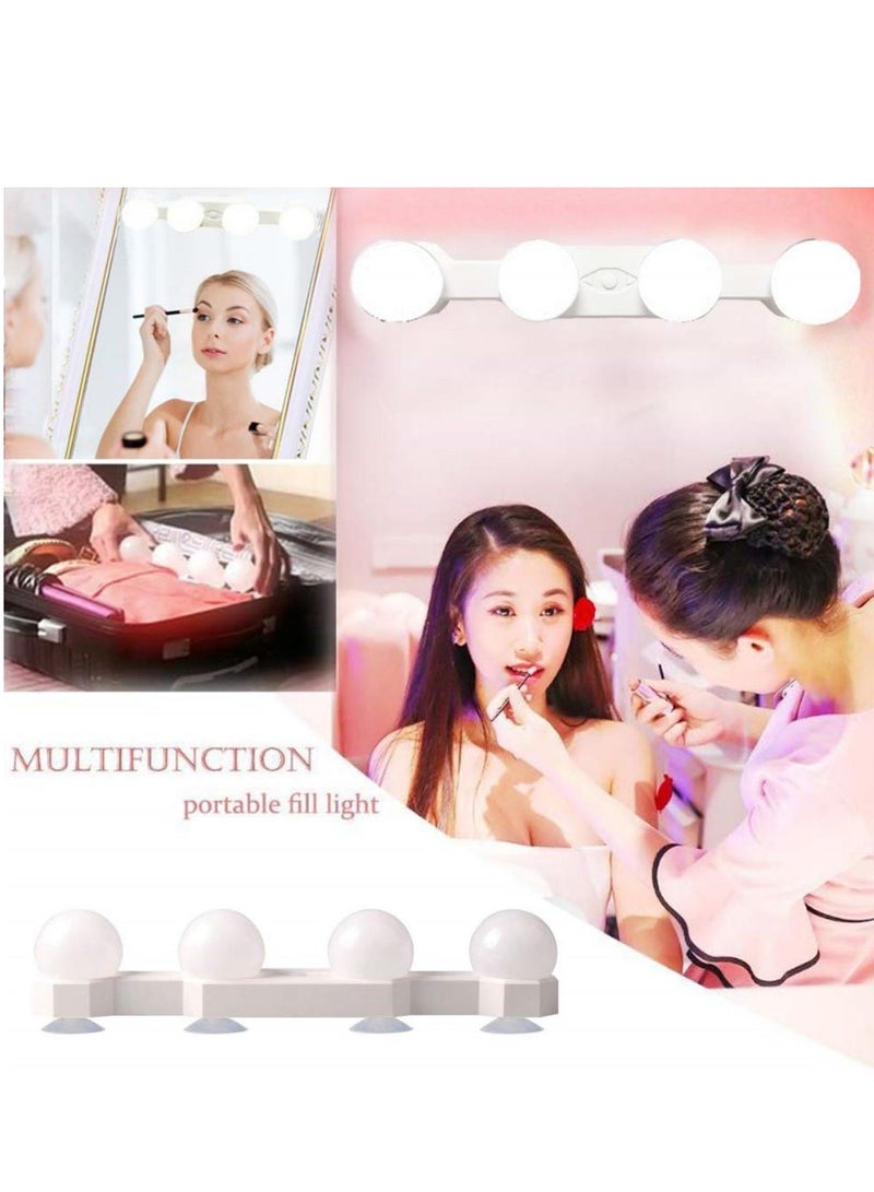 Cool Baby COOLBABY LED Portable Rechargeable LED Vanity Mirror Light with 4 LED Bulbs for Bathroom Dressing Room Vanity - Image 5