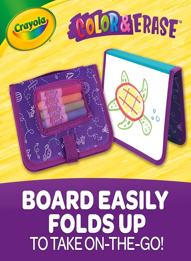 Crayola Color & Erase Drawing Board for Kids, Travel Coloring Kit, Drawing Toy, Toddler Coloring Set, Gift for Kids, 3+ - Image 3