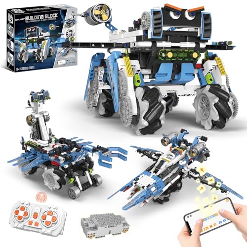 Suplanet 3in1 Programmable Robotics Kit with Remote and App Control STEM Educational Building Toy for Kids Ages 812 Ideal Birthday for Boys 856PCS - Image 1