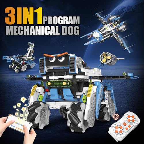 Suplanet 3in1 Programmable Robotics Kit with Remote and App Control STEM Educational Building Toy for Kids Ages 812 Ideal Birthday for Boys 856PCS - Image 5