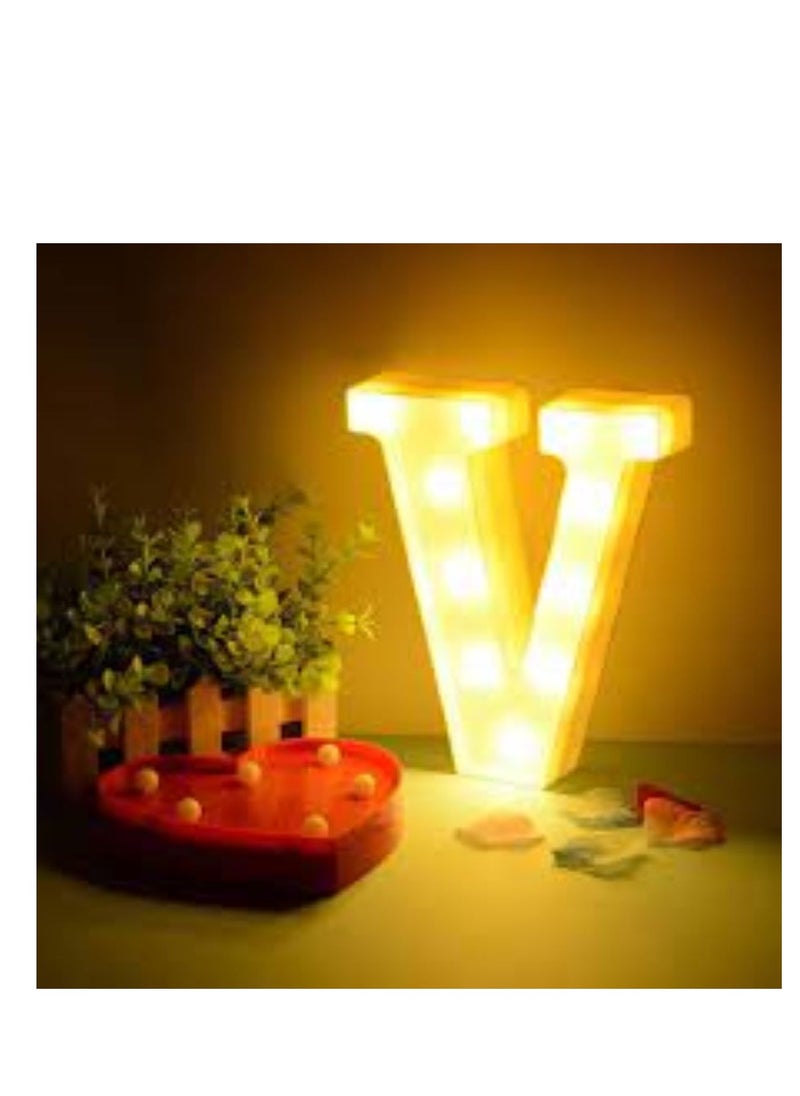 Generic - A white LED message consisting of 4 illuminated letters that form the word (Love) For romantic lovers, Valentine's Day, engagement parties, weddings, and happy occasions - Image 1