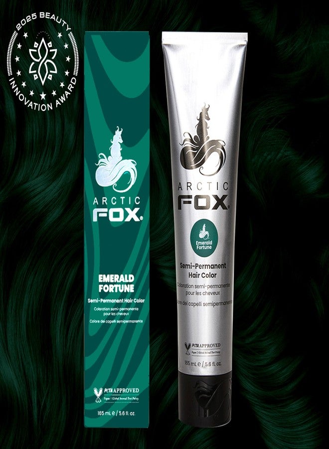 Arctic Fox Semi-Permanent Hair Color Dye, Emerald Fortune, Vibrant Teal Green, Vegan & Cruelty-Free, Ammonia-Free, Hydrating Formula, For All Hair Types, 5.6 Fl Oz (Pack of 2) - Image 2