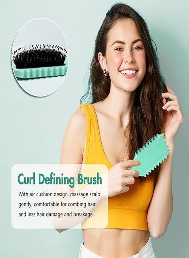 Flygon Curl Defining Brush, Hair Brush for Curly Hair Curl Brush Styling Brush Shaping and Defining Curls Define Curls Brush Curl Define Brush Curly Hair Bath Products for Women and Men Less Pulling - Image 5