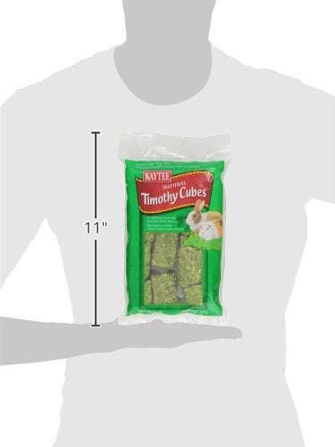 Kaytee Timothy Hay Blend Cubes for Pet Rabbits, Guinea Pigs, Chinchillas, and Other Small Animals, 1 Pound - Image 3
