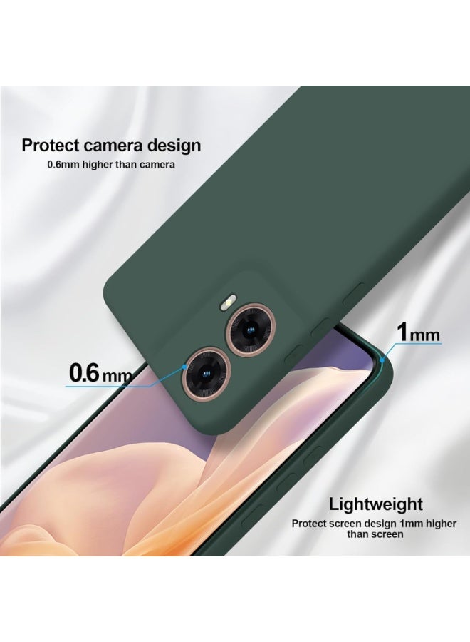 Muzz حافظة لموتورولا موتو G85 حافظة مطاطية سائلة مع بطانة ميكروفايبر ناعمة غلاف صلب رفيع مضاد للصدمات لحماية موتو G85 / موتو إيدج 50 فيوجن (أخضر) - Image 4