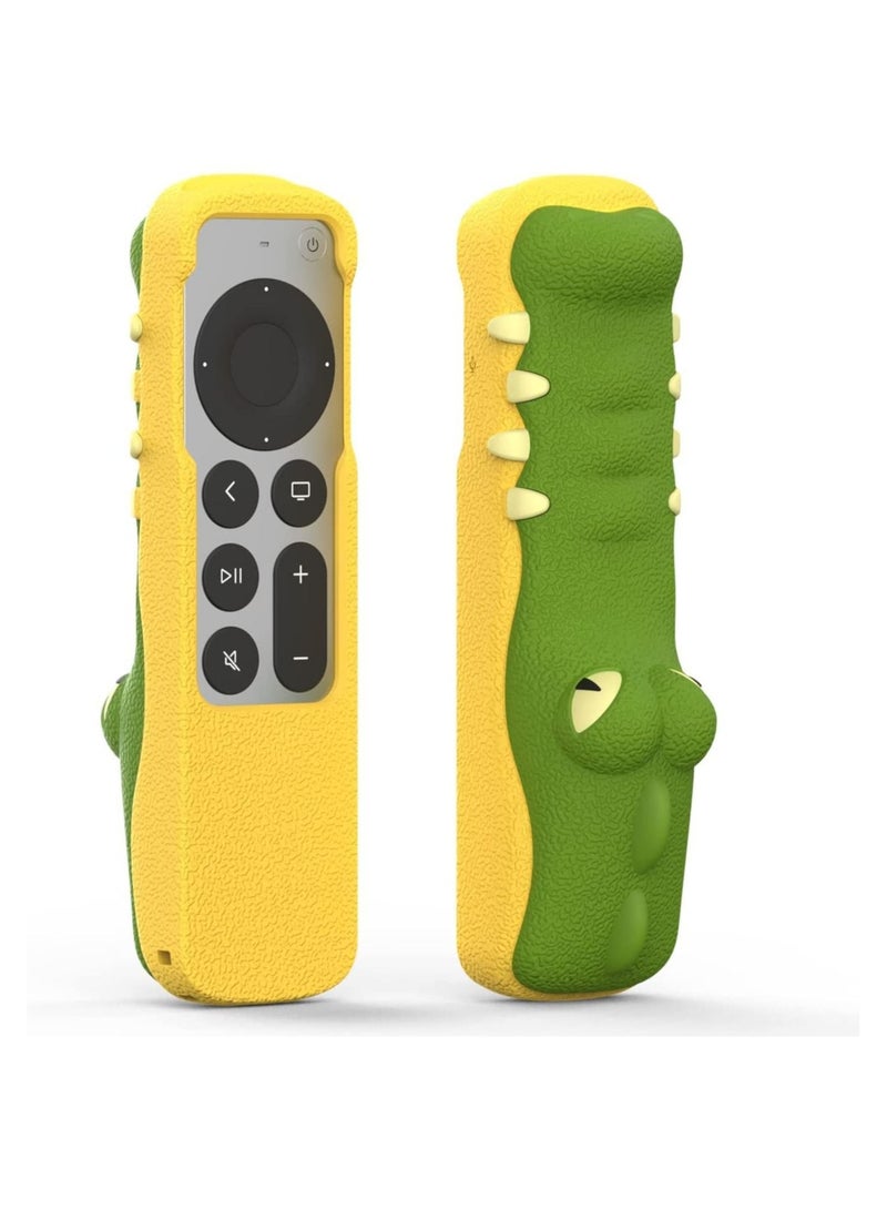 Captaintech Remote Silicone Case Compatible with Apple TV Siri Remote 2nd Gen 2022,Apple TV 4K 2021 and Apple AirTag Non-Slip Shockproof Apple TV Remote Protective Cover Drop Protection - Image 1