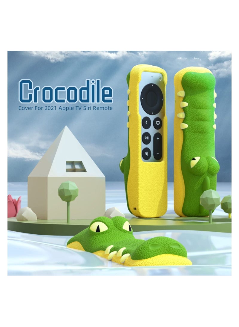 Captaintech Remote Silicone Case Compatible with Apple TV Siri Remote 2nd Gen 2022,Apple TV 4K 2021 and Apple AirTag Non-Slip Shockproof Apple TV Remote Protective Cover Drop Protection - Image 2