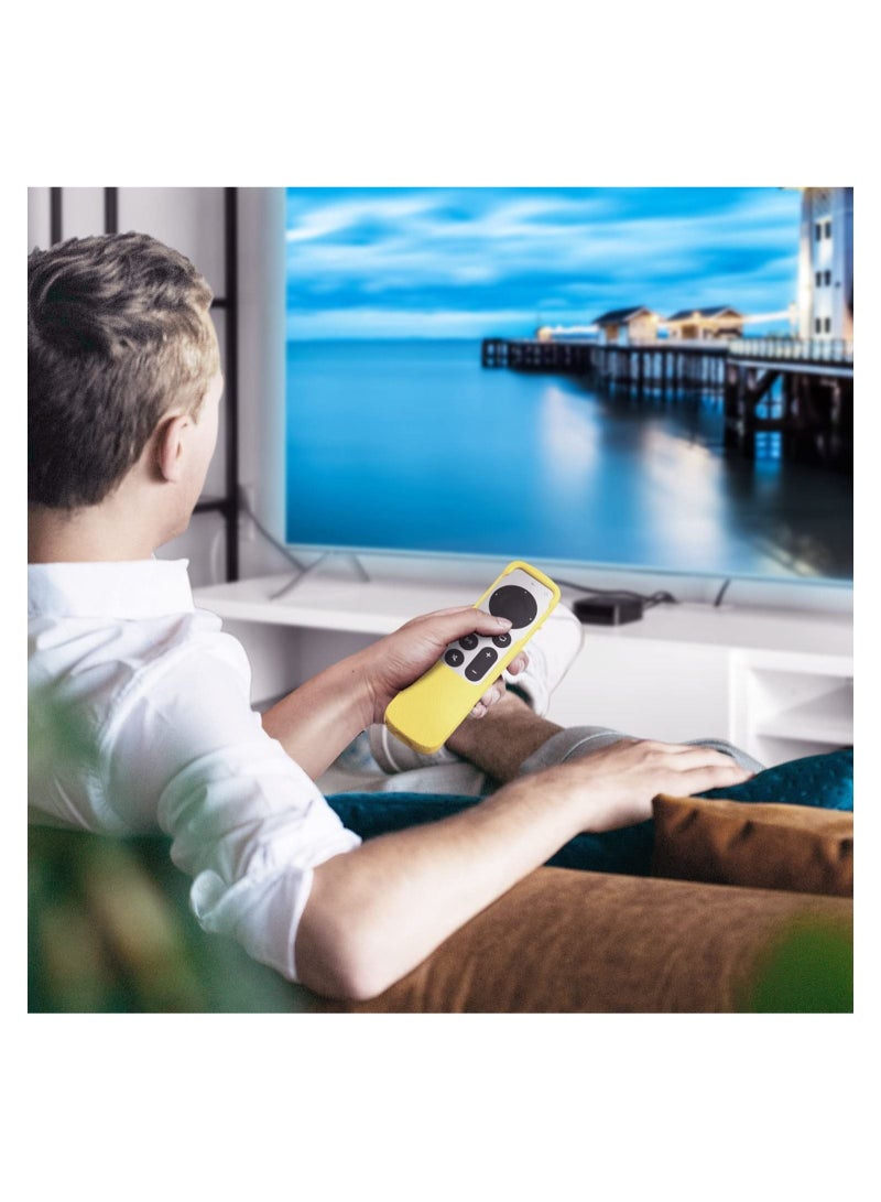 Captaintech Remote Silicone Case Compatible with Apple TV Siri Remote 2nd Gen 2022,Apple TV 4K 2021 and Apple AirTag Non-Slip Shockproof Apple TV Remote Protective Cover Drop Protection - Image 5