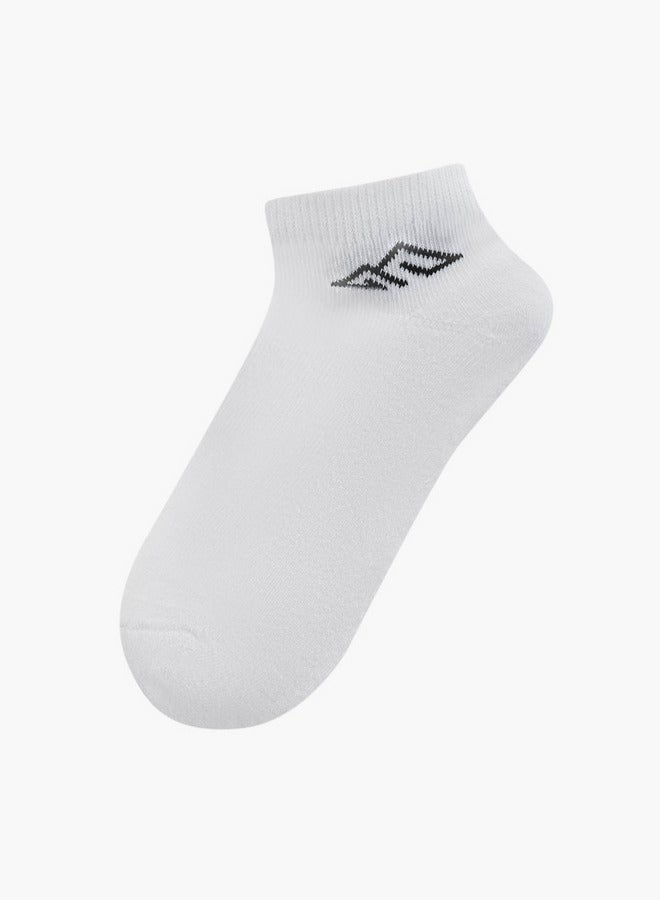 Oaklan by Shoexpress Logo Print Ankle Length Cushioned Sports Socks - Set of 5 - Image 2