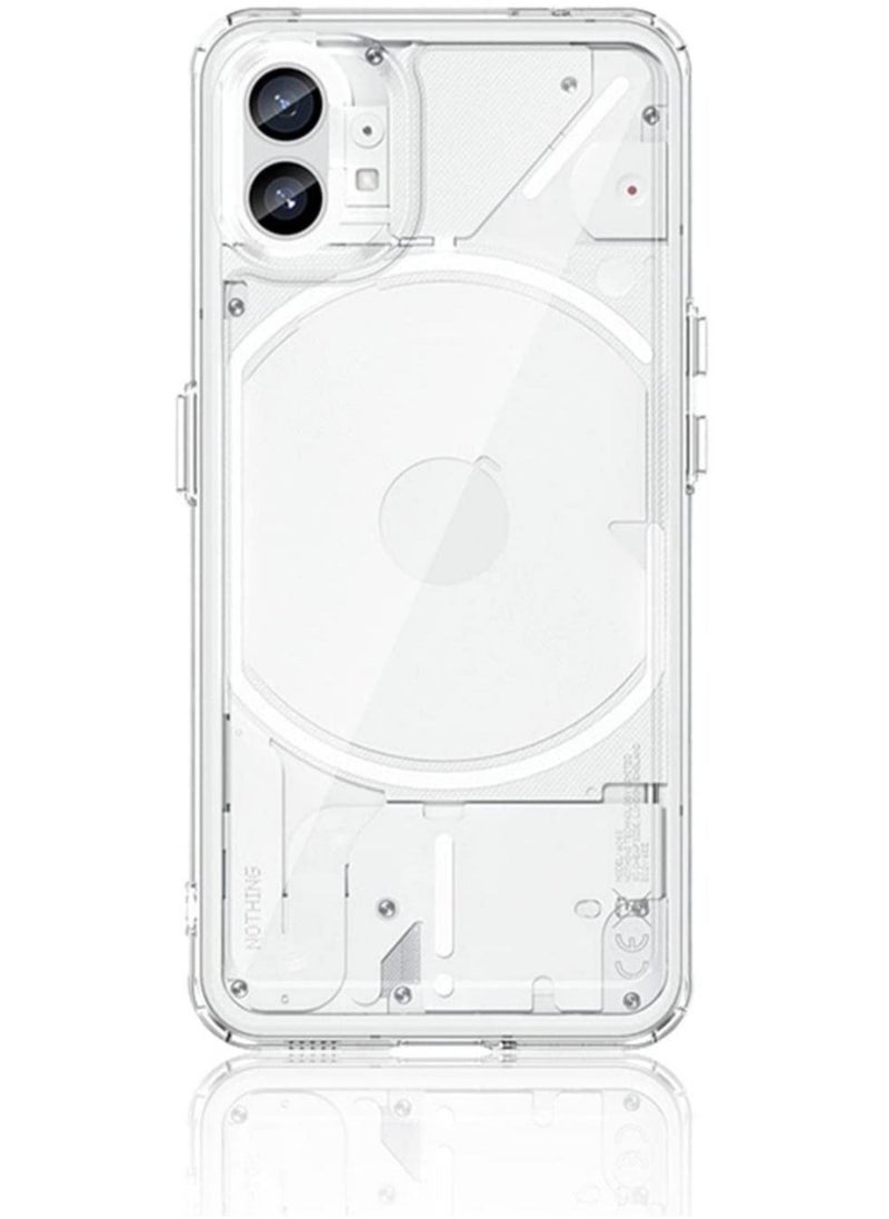 ELTRAZONE Case For Nothing Phone (1), Clear Phone Cover Shell Durable TPU+Acrylic Independent Keys Protective Case Cover - Image 1