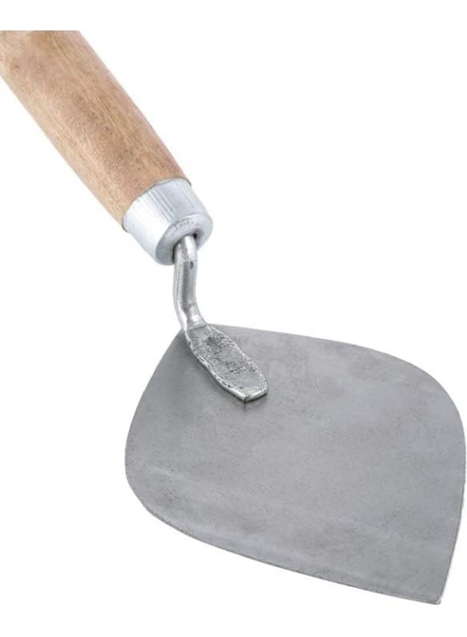 Royal Apex Masonry Plastering Trowel With Wooden Handle Metal Blade For Multi-Purpose 4.5Inch - Image 1