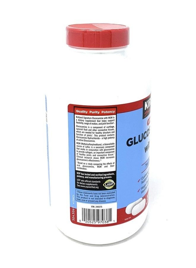 Kirkland Signature - Extra Strength Glucosamine HCI 1500mg With MSM 1500 mg 375 Tablets - Image 1